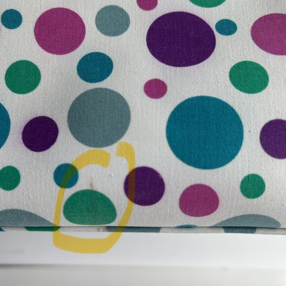 Amanda Smith Polka Dot Large tote/Shoulder Bag, Weekender, Grocery Bag in  purpl - Picture 11 of 12